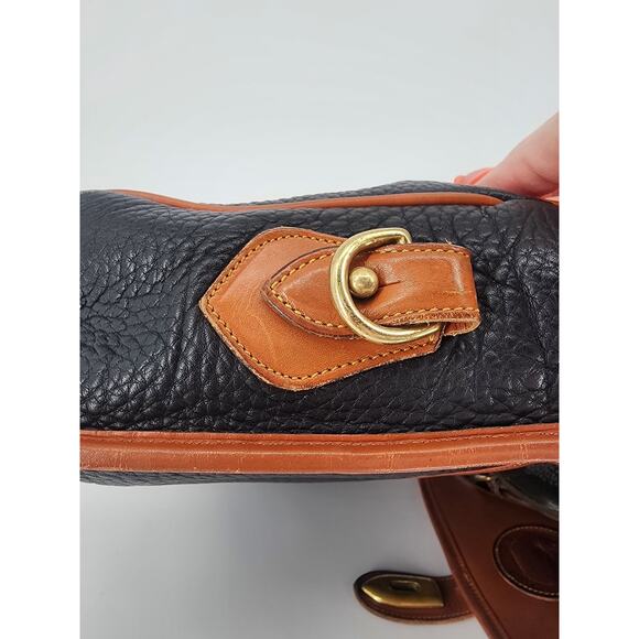 Vintage Dooney & Bourke Black All Weather Leather Top Handle Bag - Picture 16 of 16